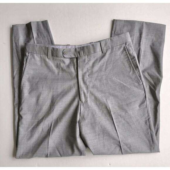 Antas Foundation Collection 35x30 Gray Flat Front Wool Blend Golf Pants - Picture 1 of 3